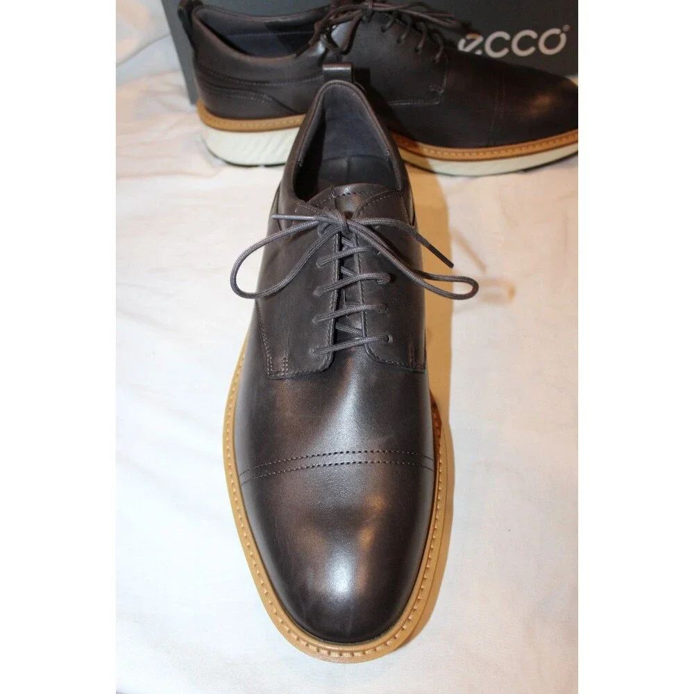 ECCO ST.1 Hybrid Men’s Leather Derby Dress Shoes Black US 10 EU 44 NEW $250